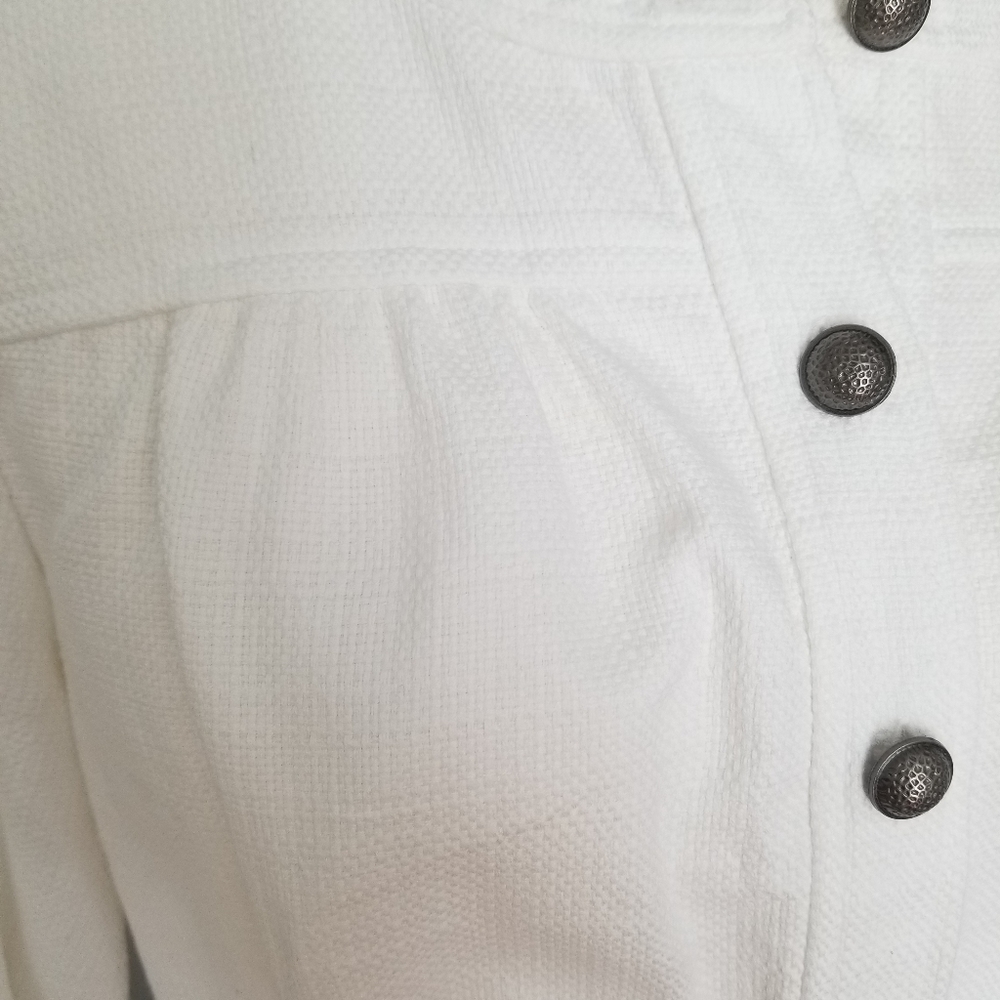 Tribal Woven Jacket with Pewter Buttons - Picture 5 of 6